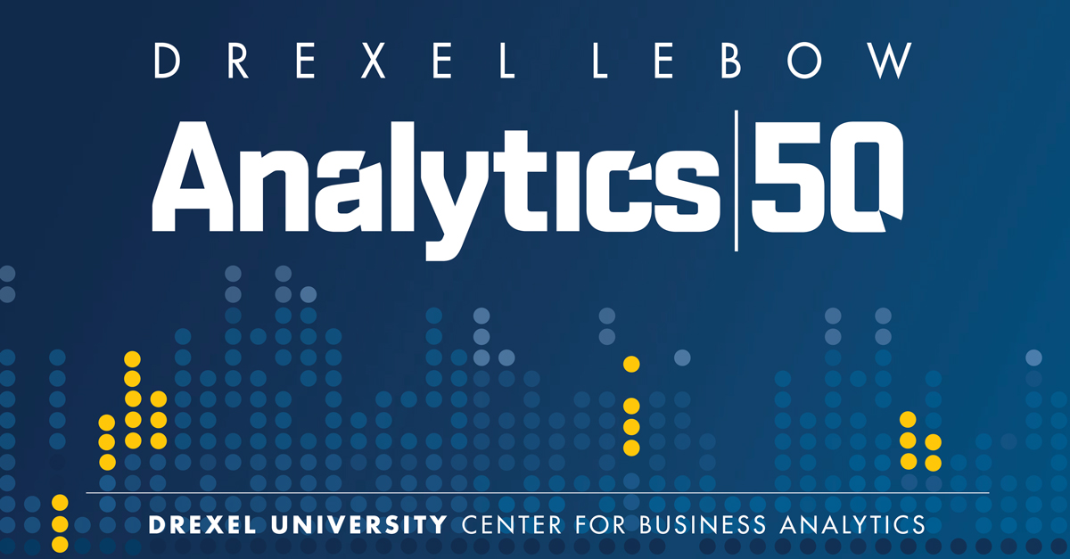 The header image for Drexel LeBow's Analytics 50.