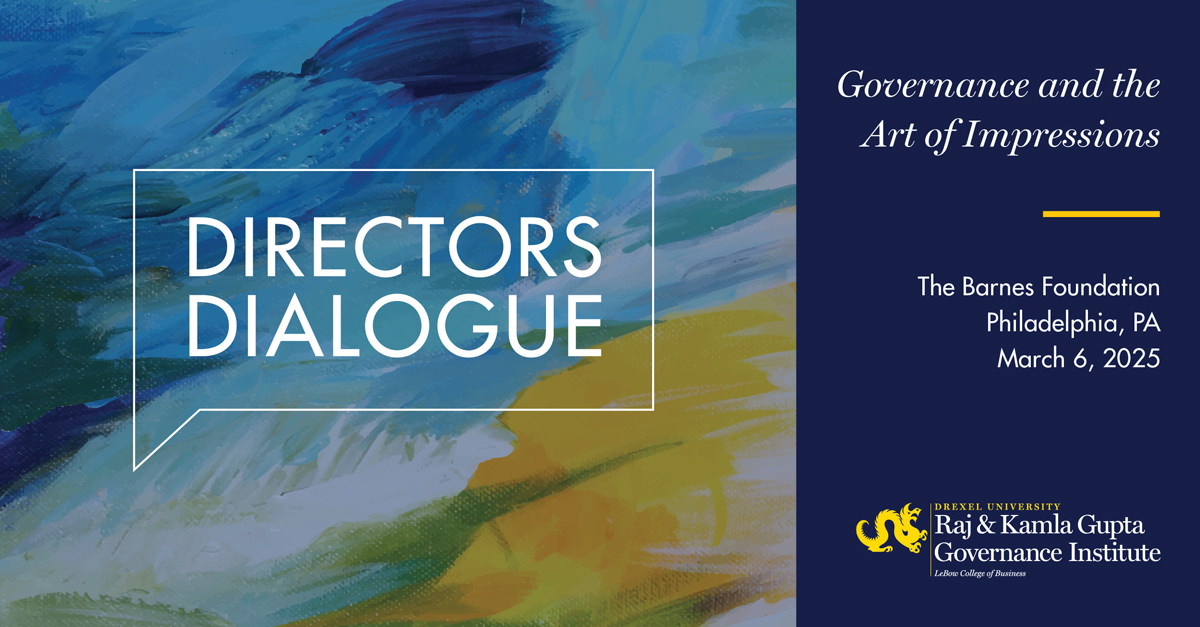 Directors Dialogue: Governance and the Art of Impressions