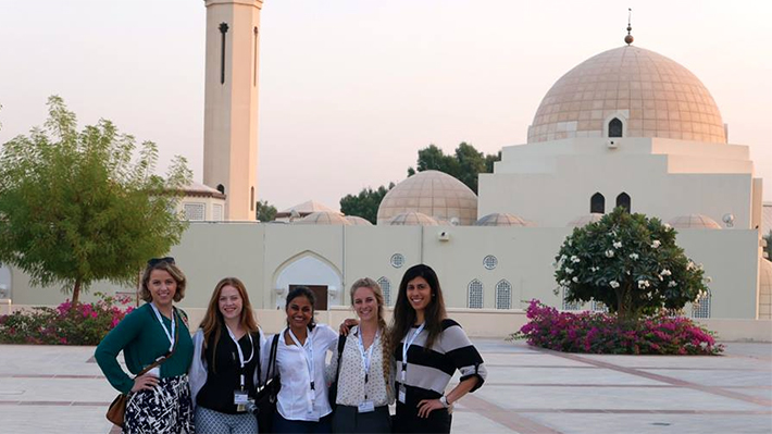 Emma Zdgiebloski in Doha, Qatar