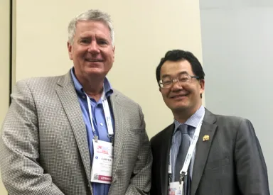 Carter Murdoch and Lawrence Yu at the National Association of Realtors conference