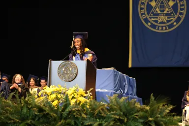 Samantha Gedeon '24, student speaker for the LeBow Class of 2024