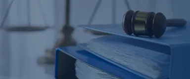 a gavel rests atop binders full of rules and regulations