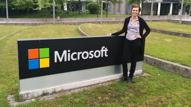 Nicole Dolack at Microsoft Headquarters in Munich, Germany