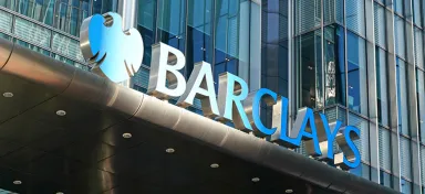 Exterior of a building with the Barclays logo visible